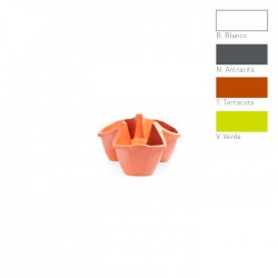 Maceta crown base 3 elementos