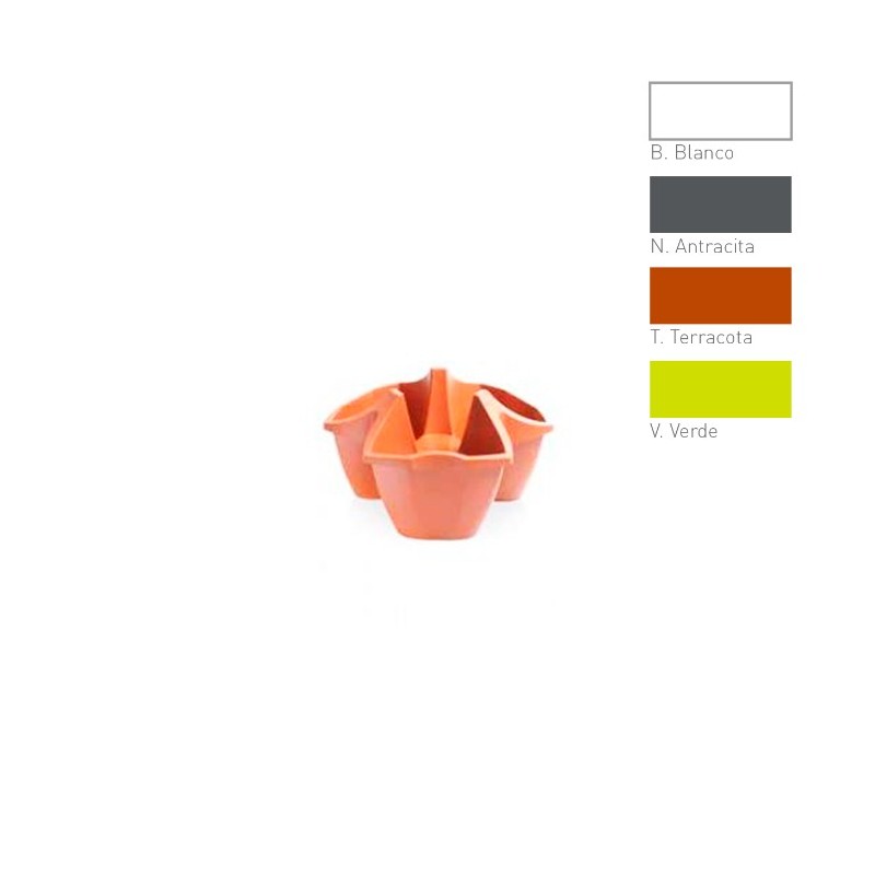Maceta crown base 3 elementos