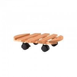 Soporte macetas ruedas patios