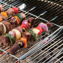 Set 5 brochetas con soporte Weber Original
