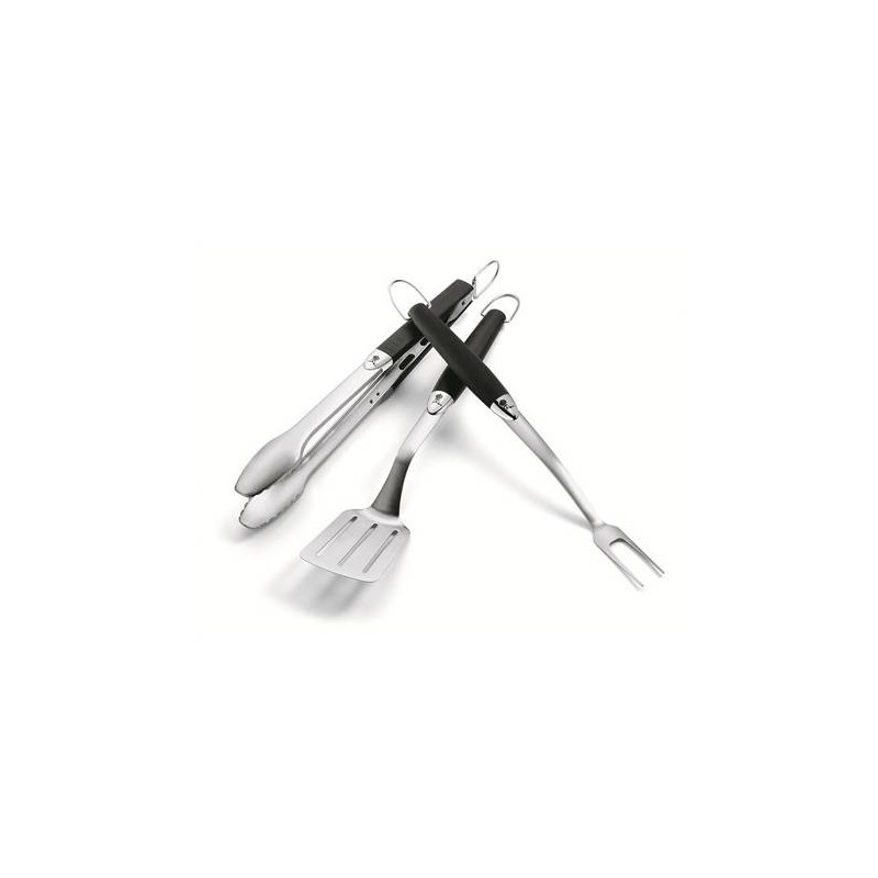 Set de 3 utensilios de acero inox.