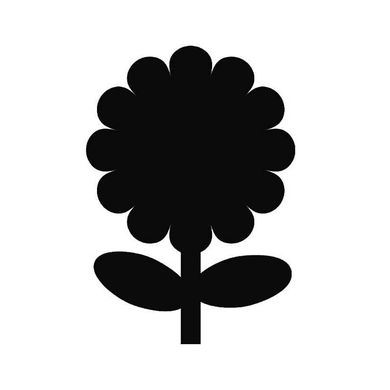 Pizarra pared flor