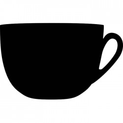 Pizarra pared taza
