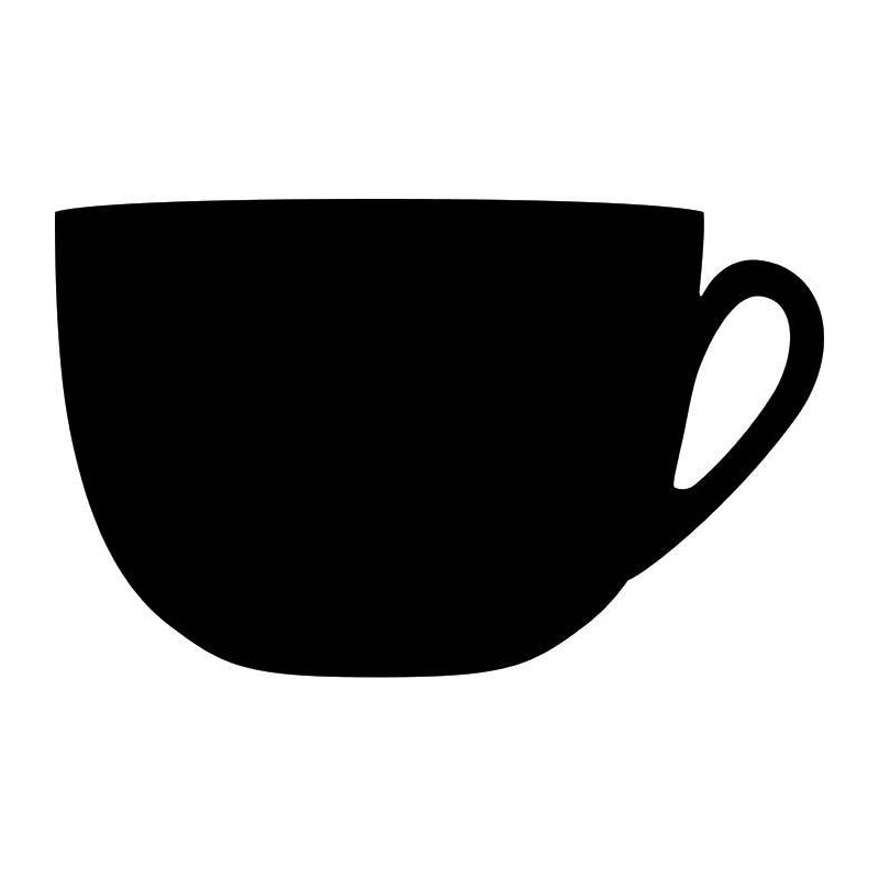 Pizarra pared taza