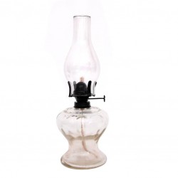 Quinqué vidrio transparente