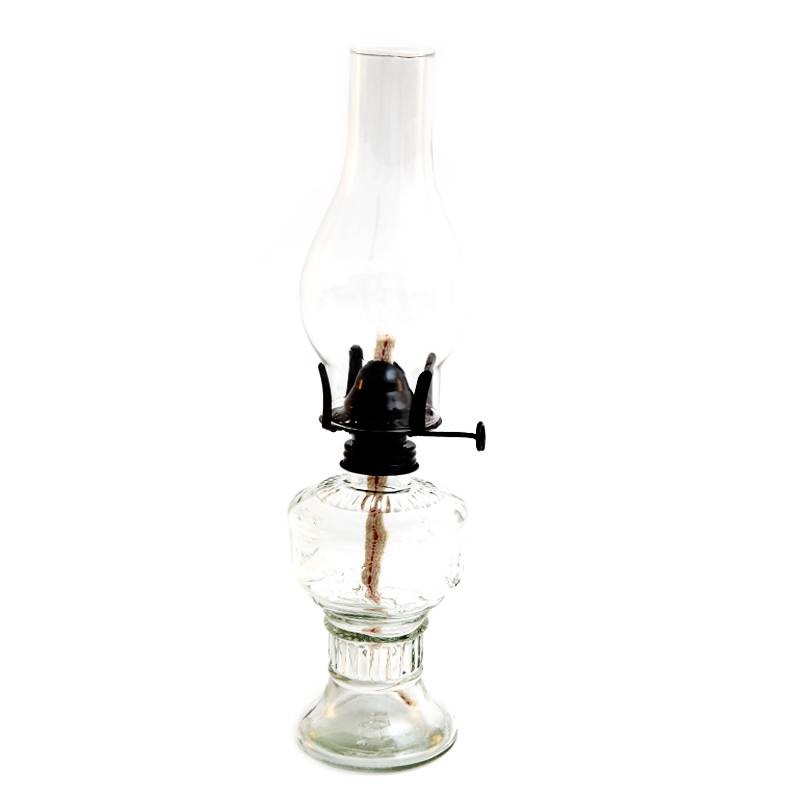 Quinqué vidrio transparente