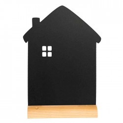 Pizarra de mesa con forma de casa