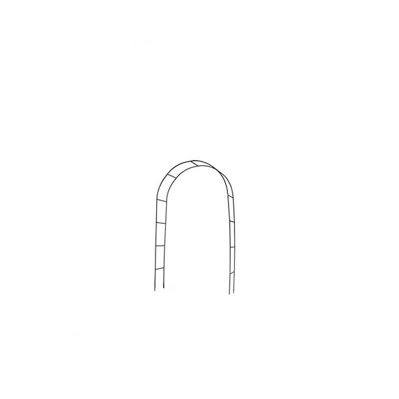 Celosía de metal con forma de arco