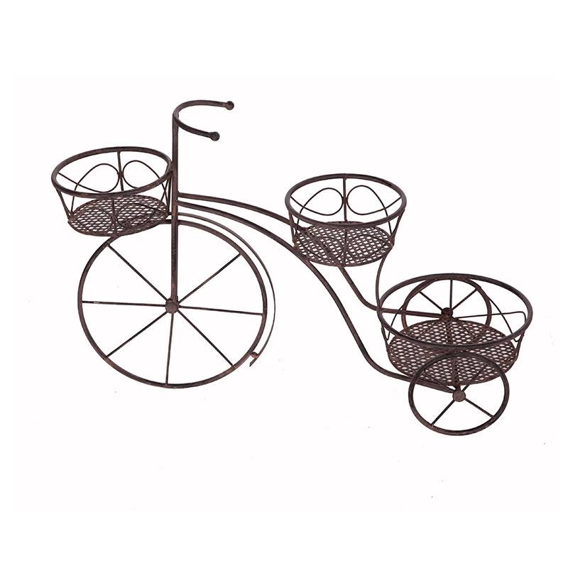 Triciclo portatiestos forja óxido