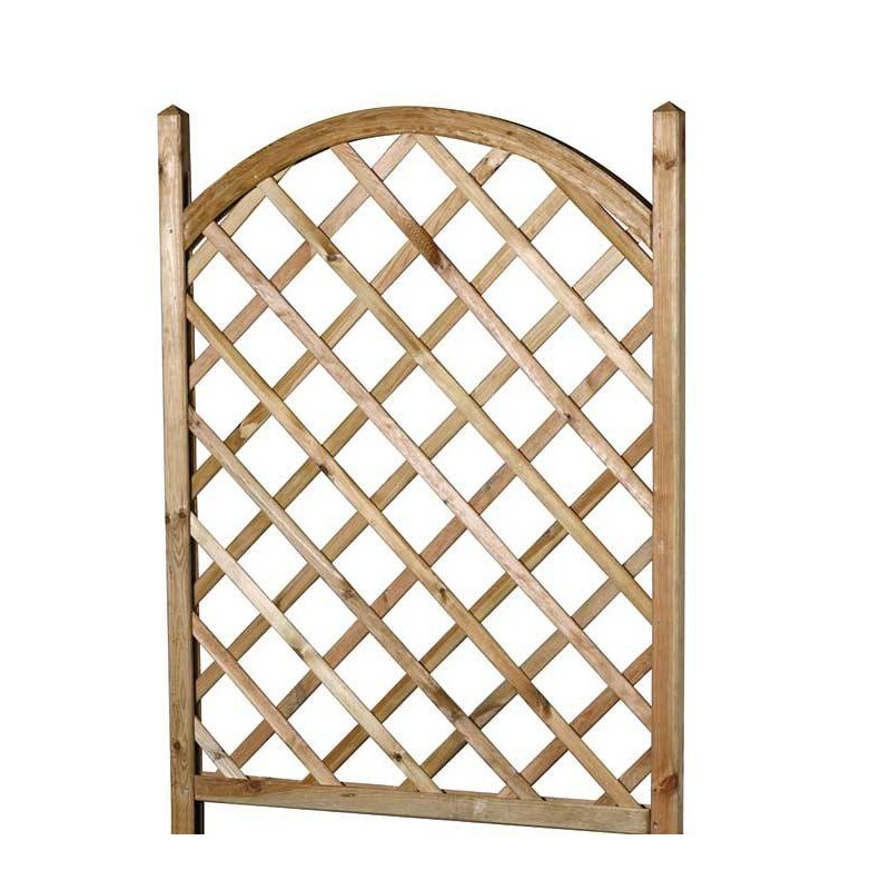 Celosía para jardinera en arco