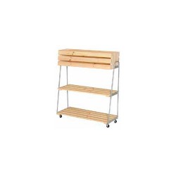 Jardinera alta de madera greenrack