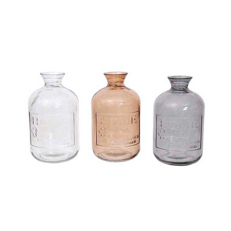 Botella cristal home
