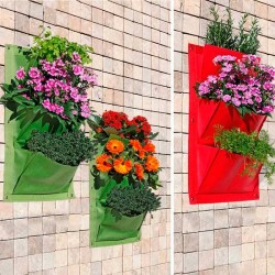 Huerto urbano vertical garden 3 bolsillos