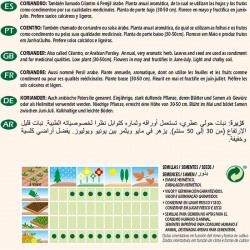 Semillas ecológicas coriandro