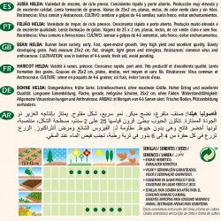 Semillas ecológicas judia helda