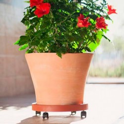 Soporte macetas ruedas xilitia