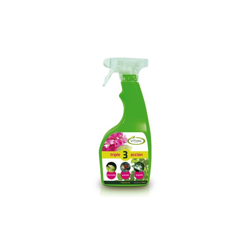 Insecticida triple acción, listo uso