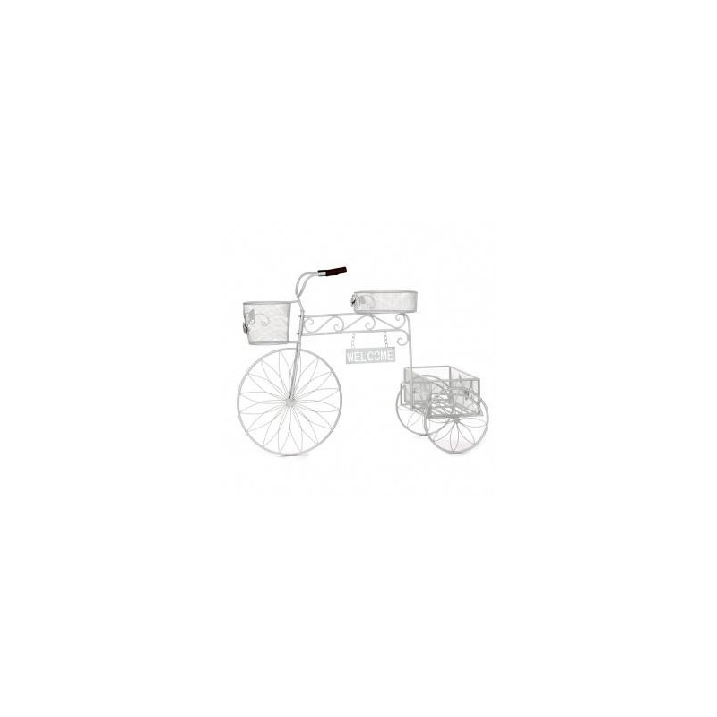 Bicicleta de forja porta tiestos