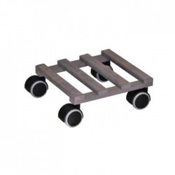 Soporte macetas ruedas creo cuadrado