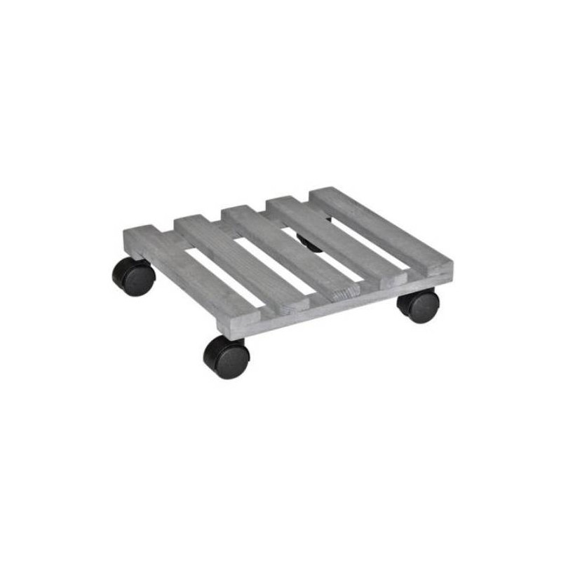 Soporte macetas ruedas creo cuadrado