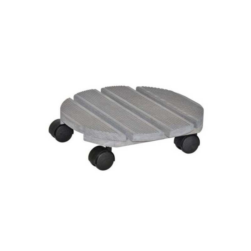 Soporte macetas ruedas creo redondo