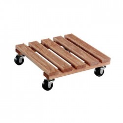 Soporte macetas ruedas toscana cuadrado