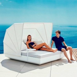 VELA DAYBED basic cuadrado con parasol plegable