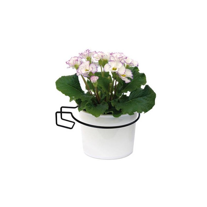 Soporte maceta metalico balcón