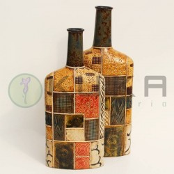Jarrón cerámica botella