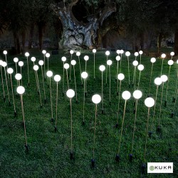 Lámpara solar bruna NEW GARDEN