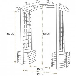 Jardinera con Doble Arco