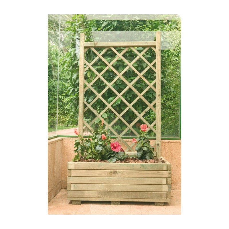 Jardinera Rectangular con Celosía