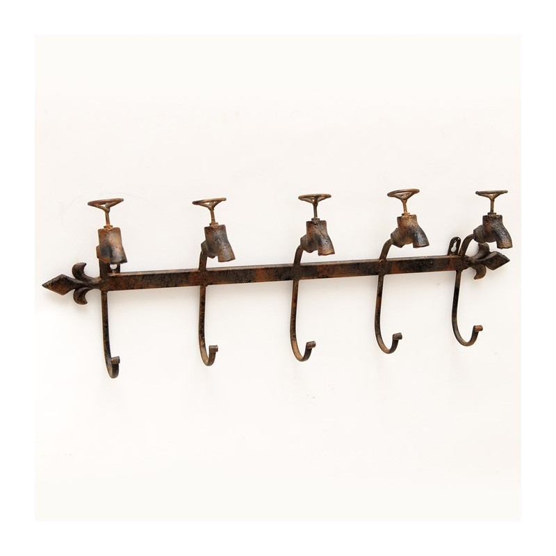 Percha pared forjado grifo