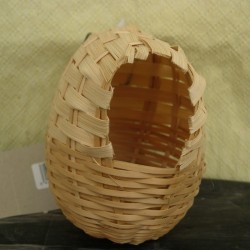 Nido Mimbre Tropical Pequeño