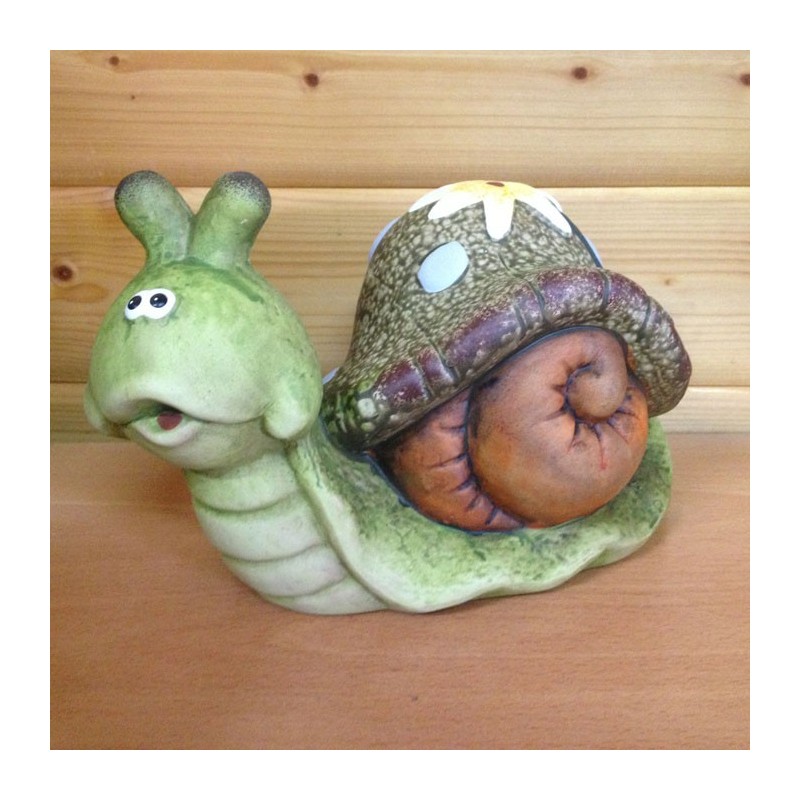 Caracol con flor grande                                               