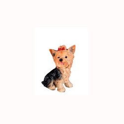 Figura perro yorshire sentado
