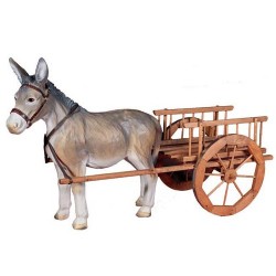 Figura asno con carro